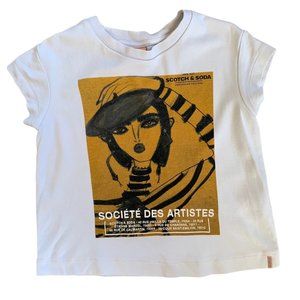 Scotch & Soda Societe Des Artistes Graphic Boxy Tee
